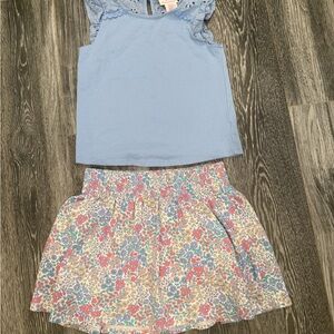 Tommy Bahama Light Blue Tank and Floral Skirt Matching Set